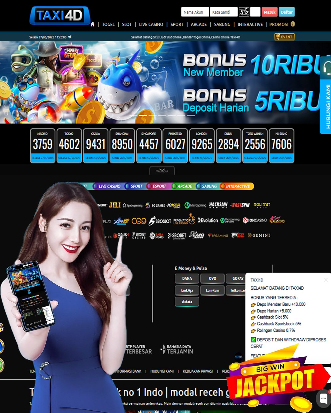 TAXI4D - Destinasi Gaming Online Terlengkap No. 1 di Indonesia!